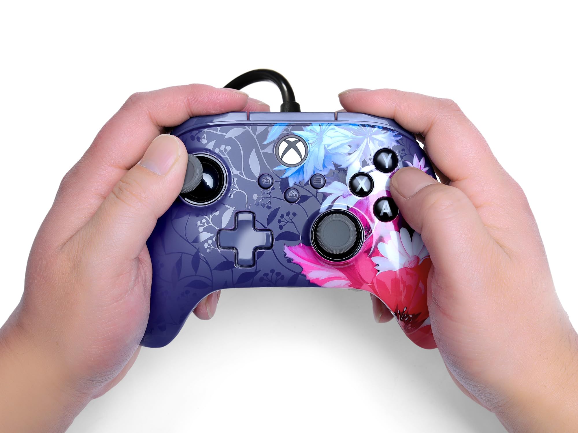 powera-advantage-plus-controller-xbox-night-blossom-kabel image 2