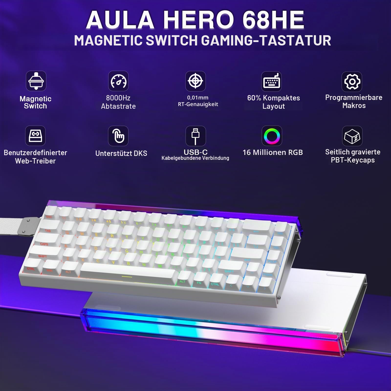 aula-hero-68-magnetic-tastatur-hall-effect-rapid-trigger image 2
