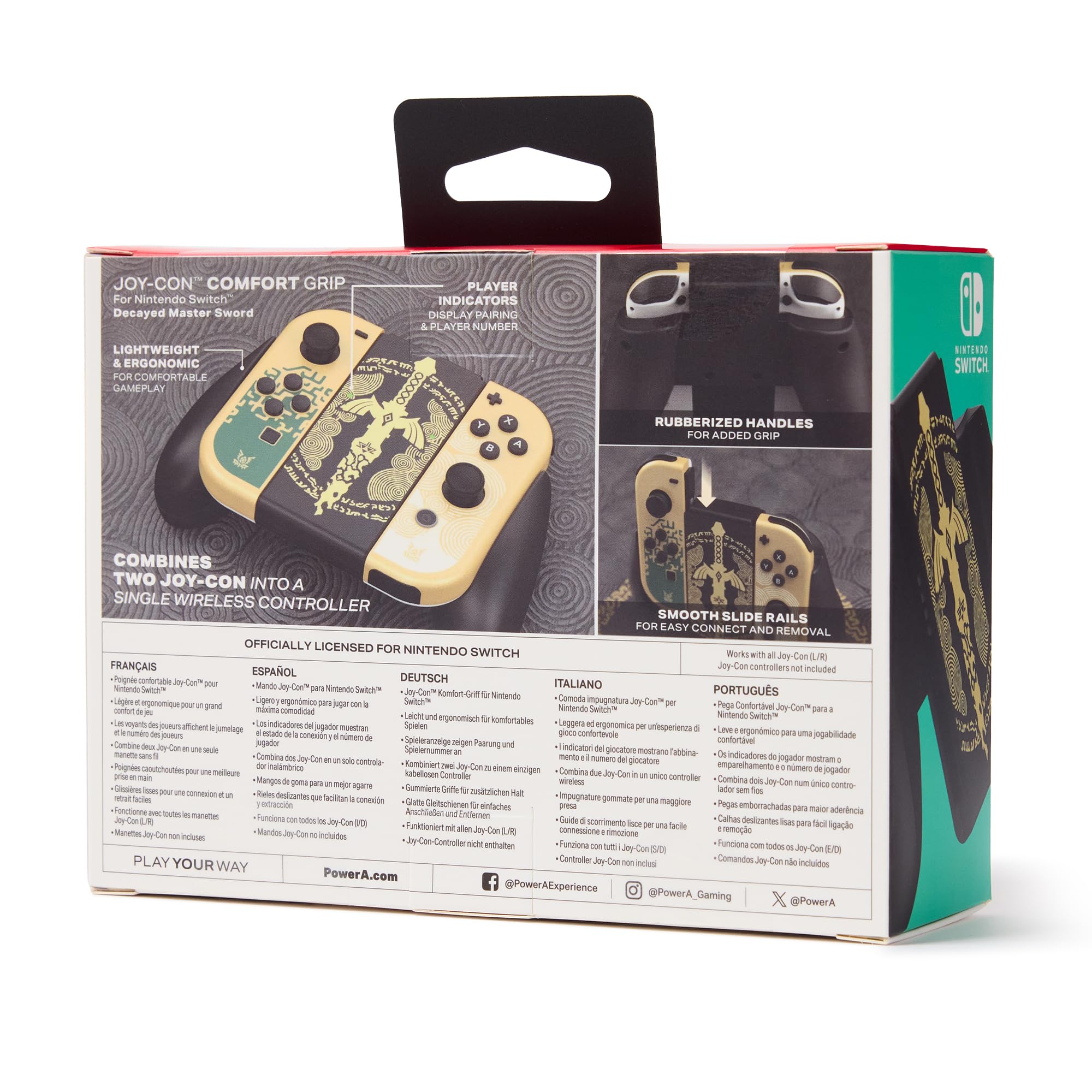 powera-joy-con-komfortgriff-master-sword-gamepad-verwit image 2