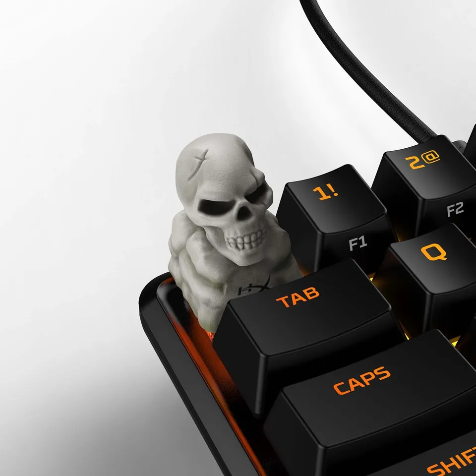 hyperx-hx3d-commander-skelly-keycap-grau-halloween image 1