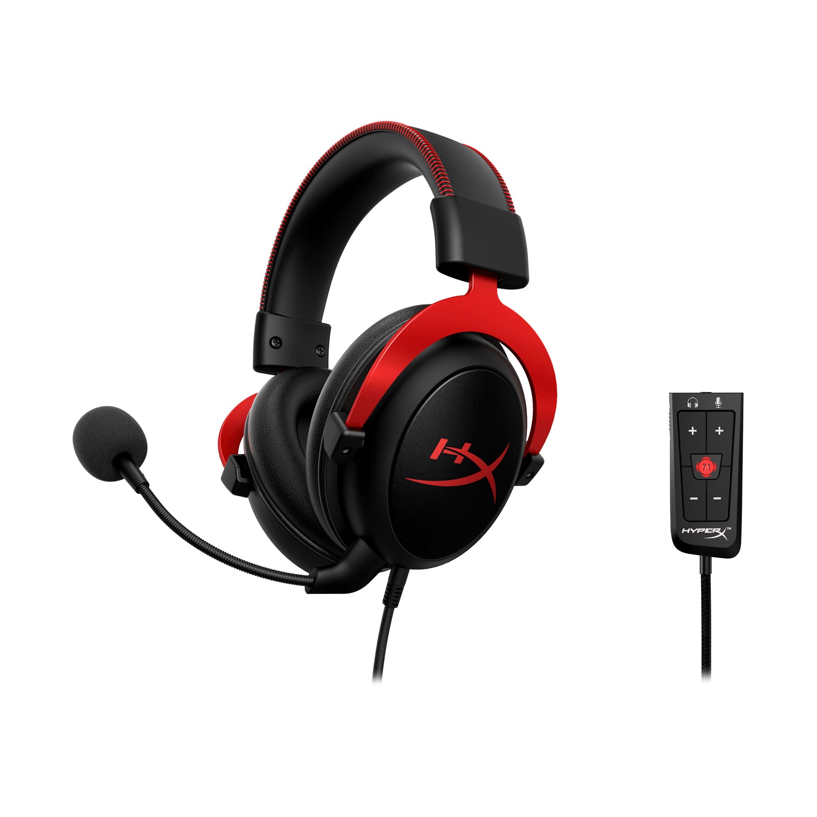 hyperx-cloud-ii-gaming-headset-schwarz-rot-7-1-sound image 5