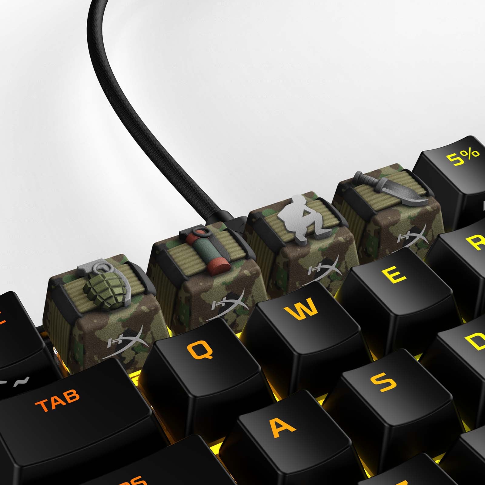 hyperx-hx3d-fps-utility-pack-tastenkappen-gr-n-4er-set image 1