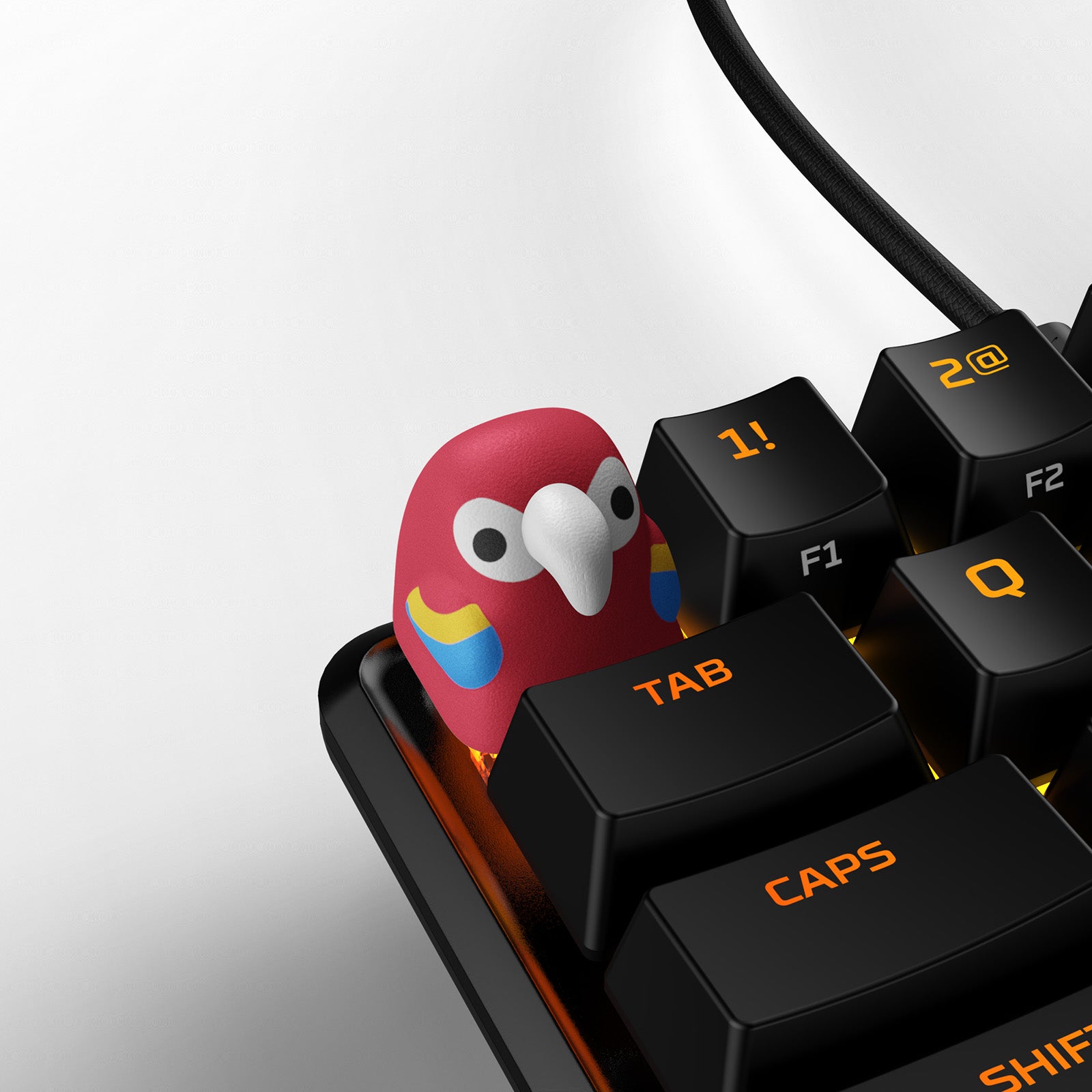 hyperx-hx3d-papagei-keycap-tastatur-rot image 1