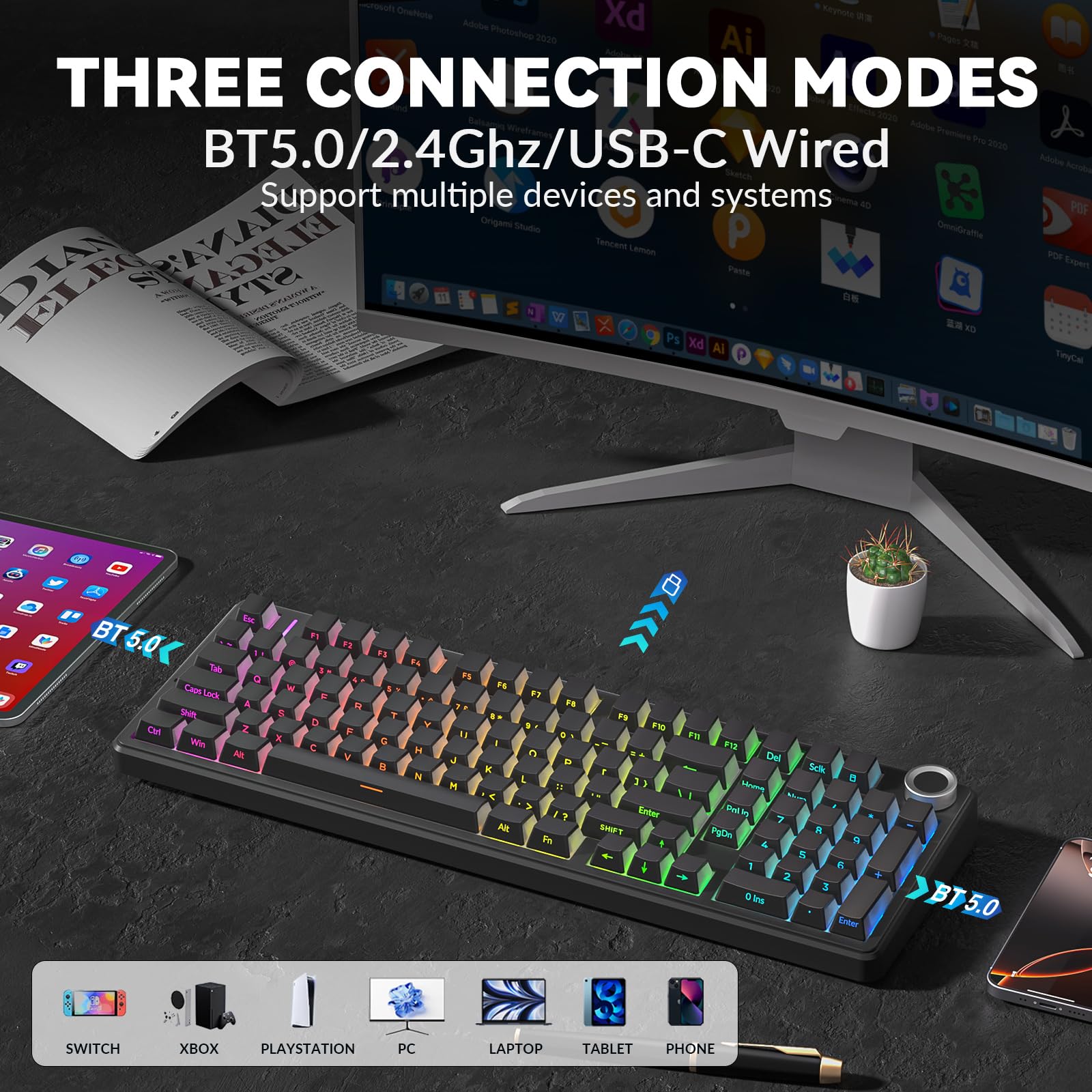 aula-f99-pro-mechanische-tastatur-96-rgb-schwarz-leise image 3