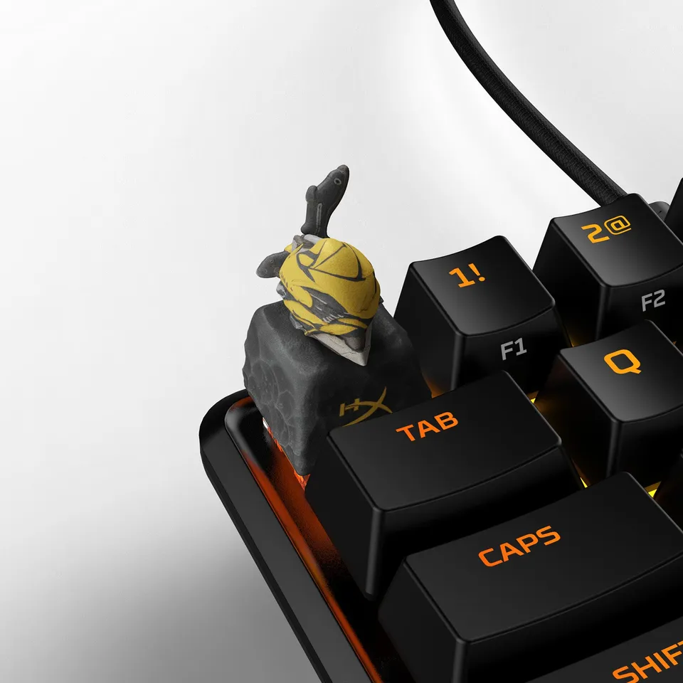 hyperx-hx3d-warframe-mesa-keycap-schwarz-gelb image 1