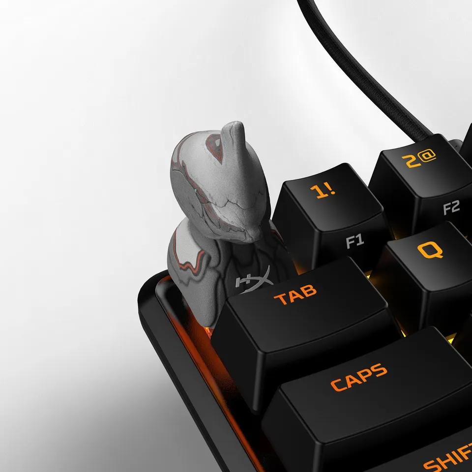 hyperx-hx3d-warframe-tastaturkappe-excalibur-grau-3d-druck image 1