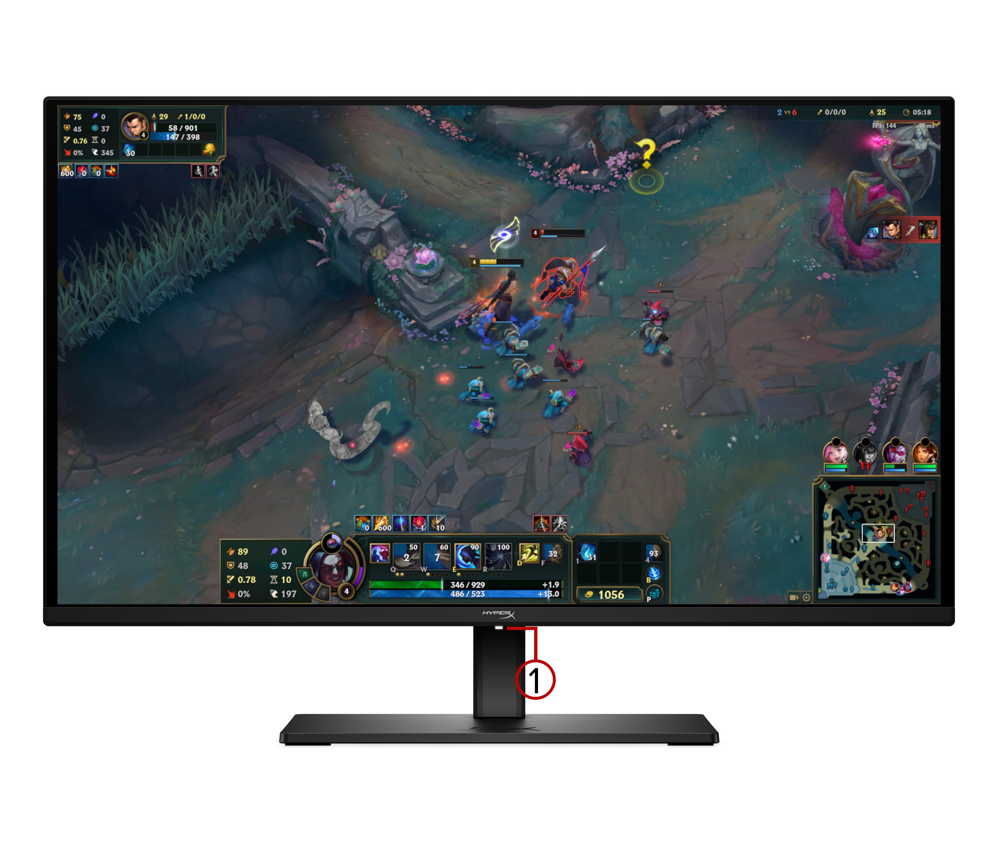 hyperx-omen-oled-27q-qhd-gaming-monitor-27-zoll-schwarz-240-hz image 1