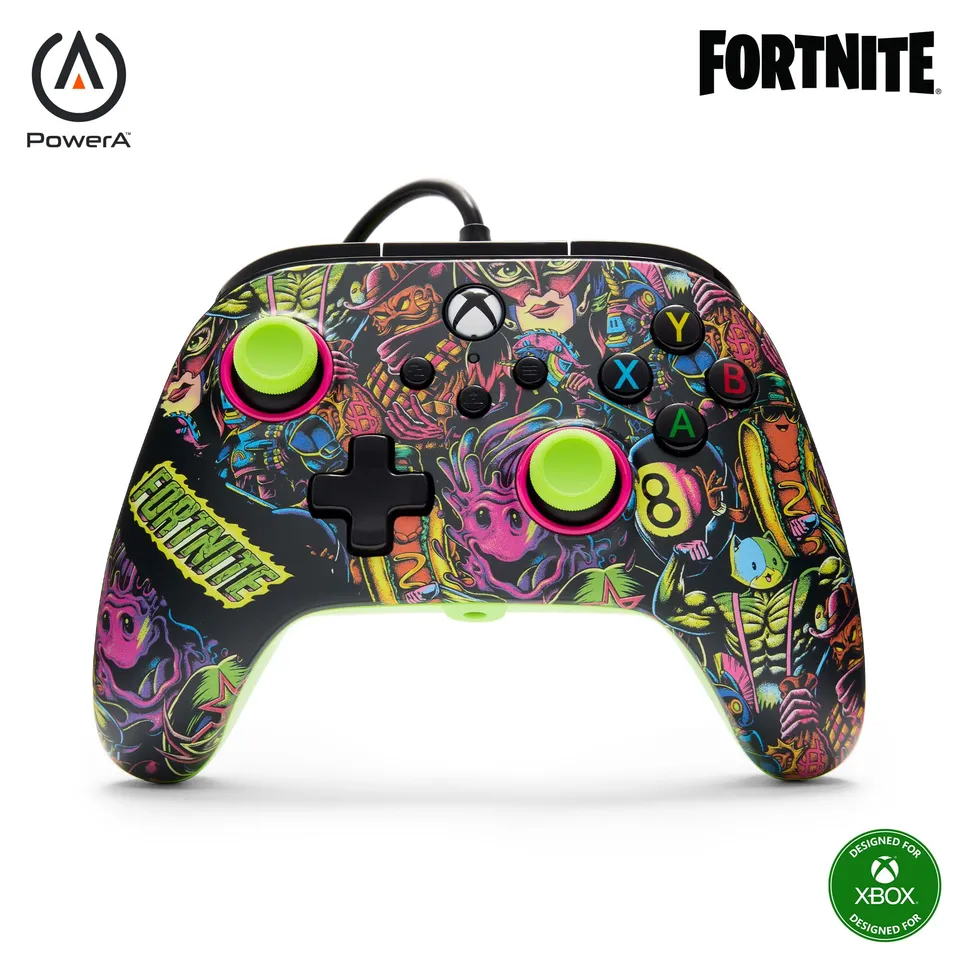 powera-advantage-fortnite-glow-controller-f-r-xbox-mit-kabel image 1
