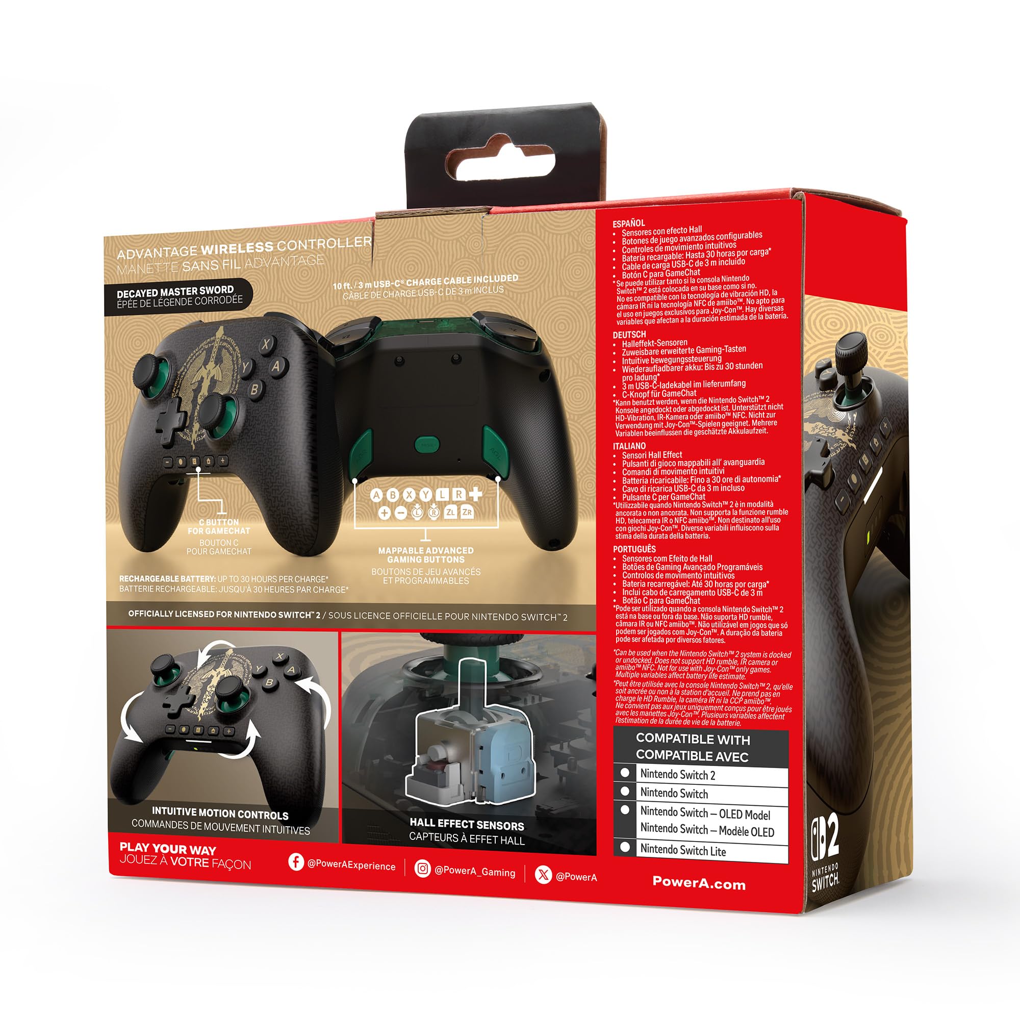 powera-advantage-controller-zelda-switch-2-kabellos-hall-effekt image 2