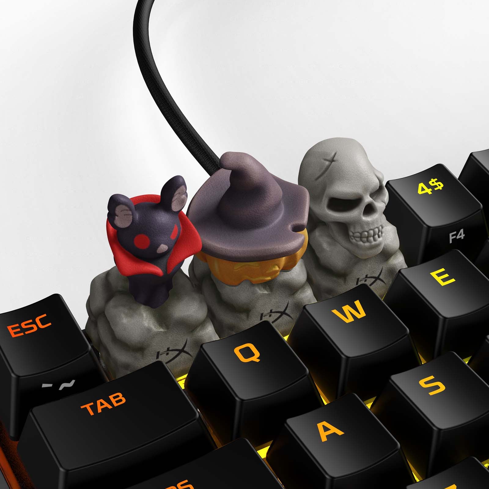 hyperx-hx3d-spooky-set-keycaps-3er-multi-halloween image 1