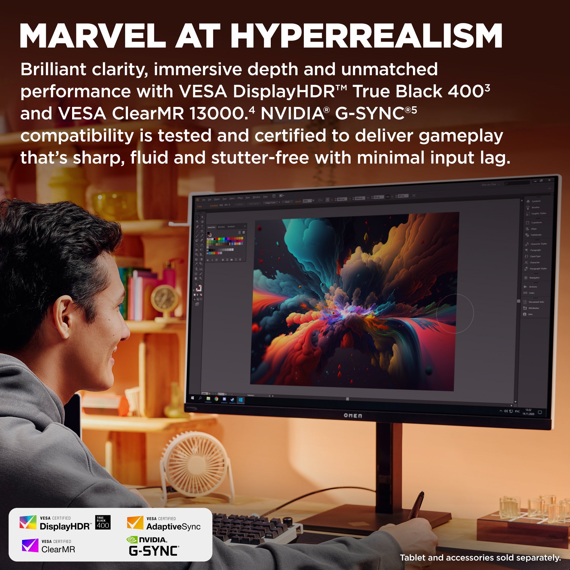 omen-transcend-32-oled-gaming-monitor-4k-240hz-schwarz image 3