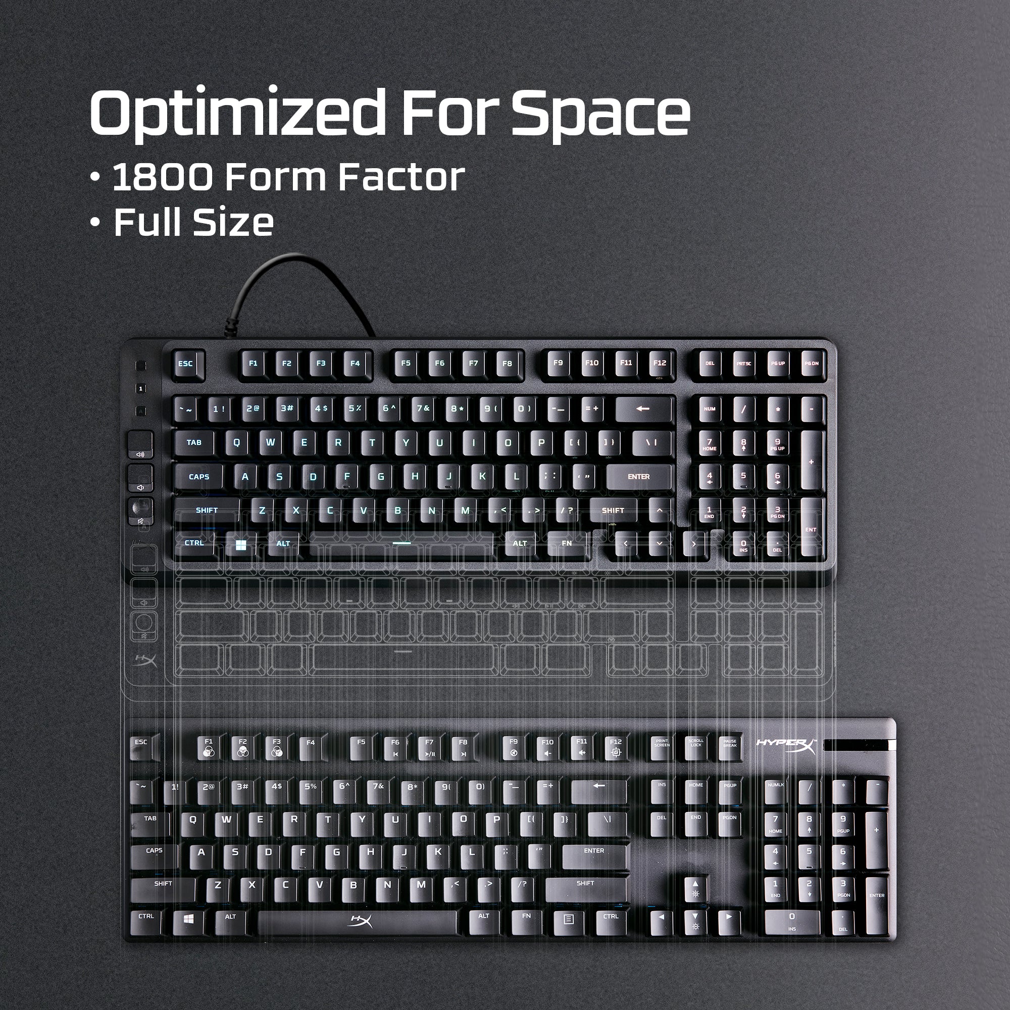 hyperx-eve-1800-gaming-tastatur-membrane-schwarz-us-layout image 2