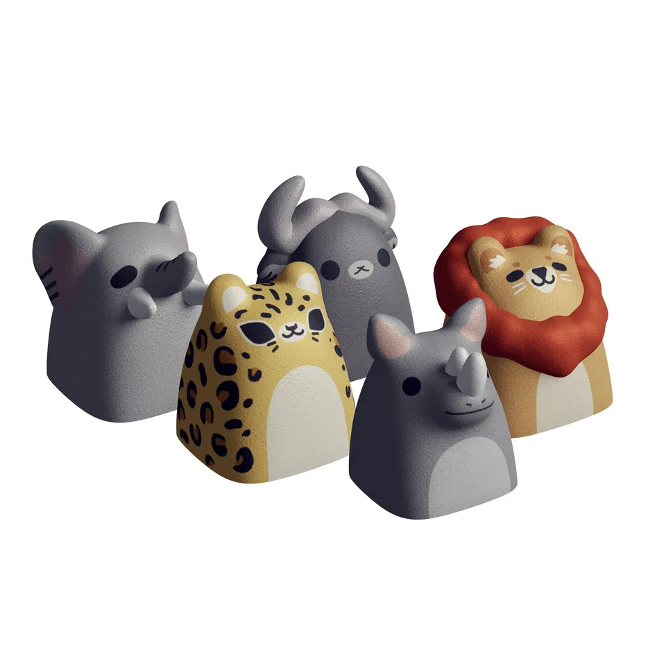 hyperx-hx3d-safari-animals-tastenkappen-set-multi image 1