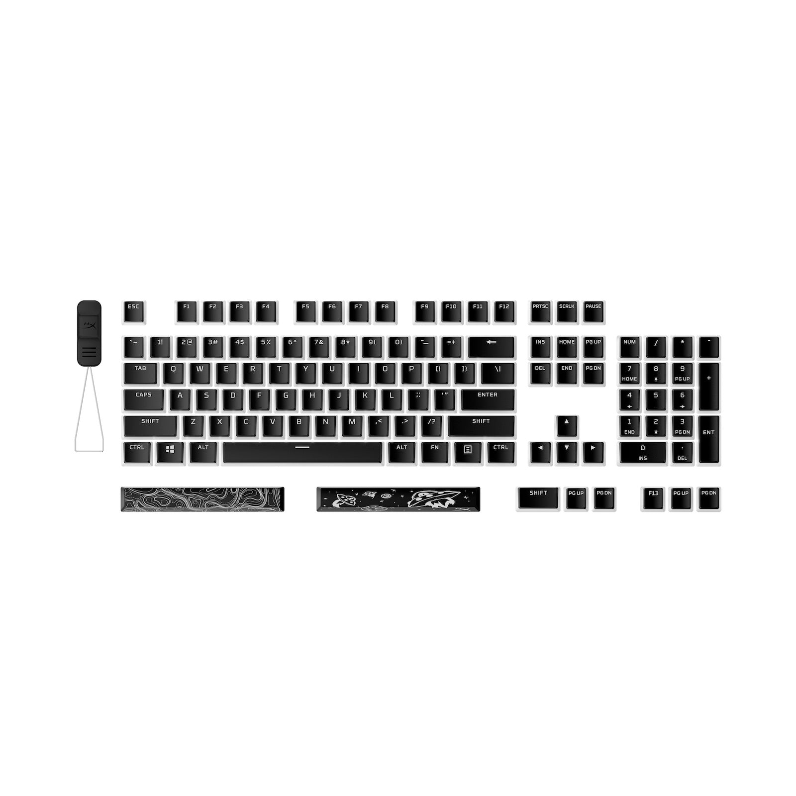 hyperx-pudding-keycaps-2-tastenkappen-pbt-schwarz-us image 3