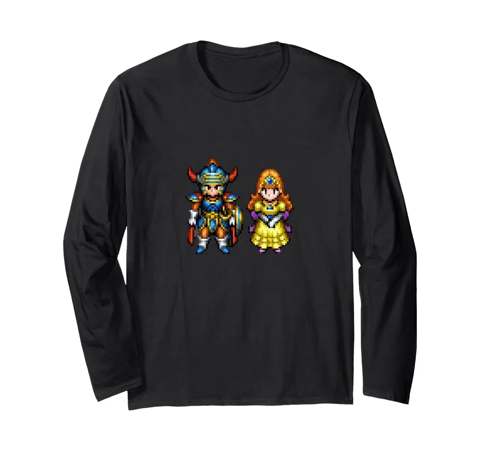 square-enix-dragon-quest-i-ii-langarmshirt-held-prinzessin image 1