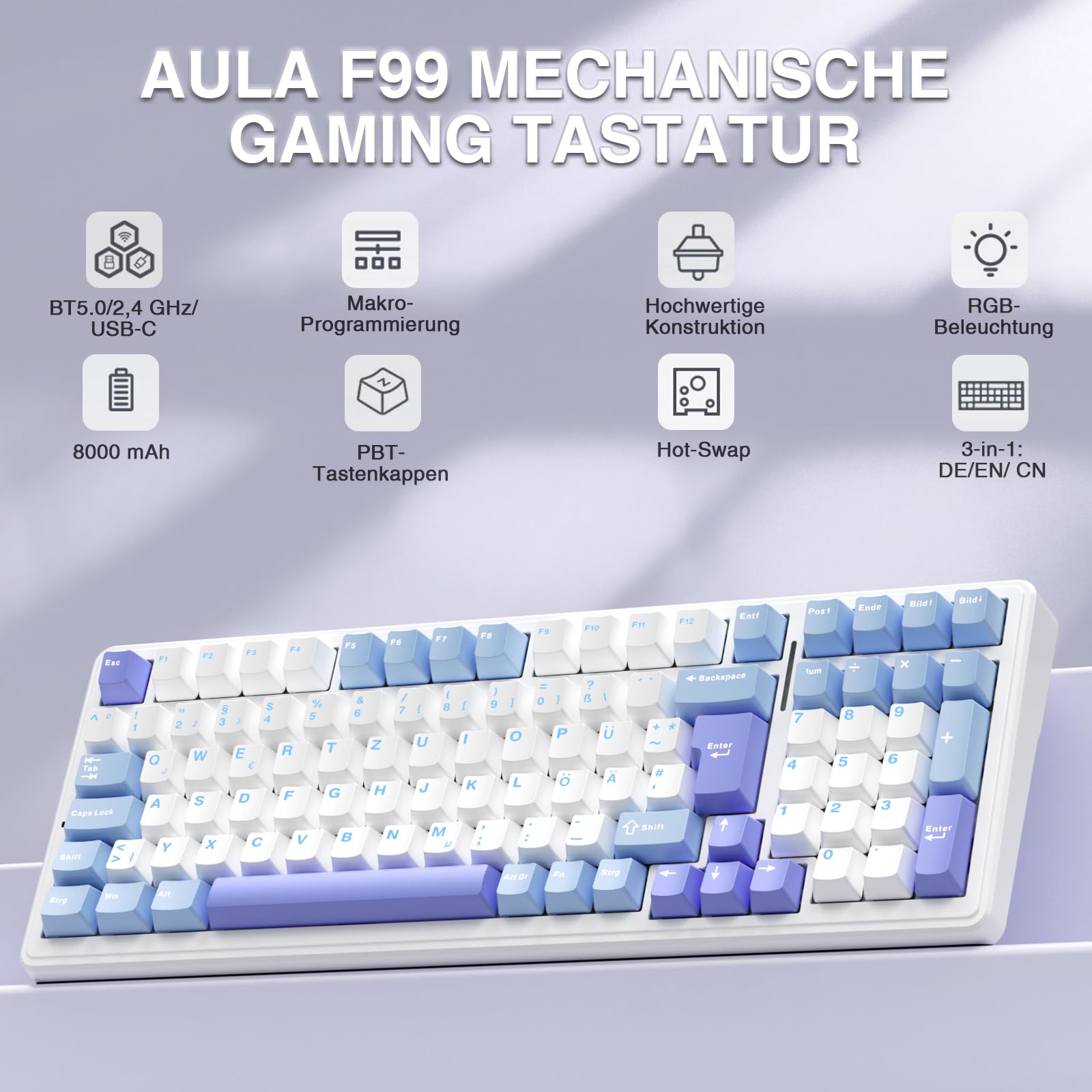 aula-f99-mechanische-tastatur-qwertz-rgb-blau-violett-hot image 2