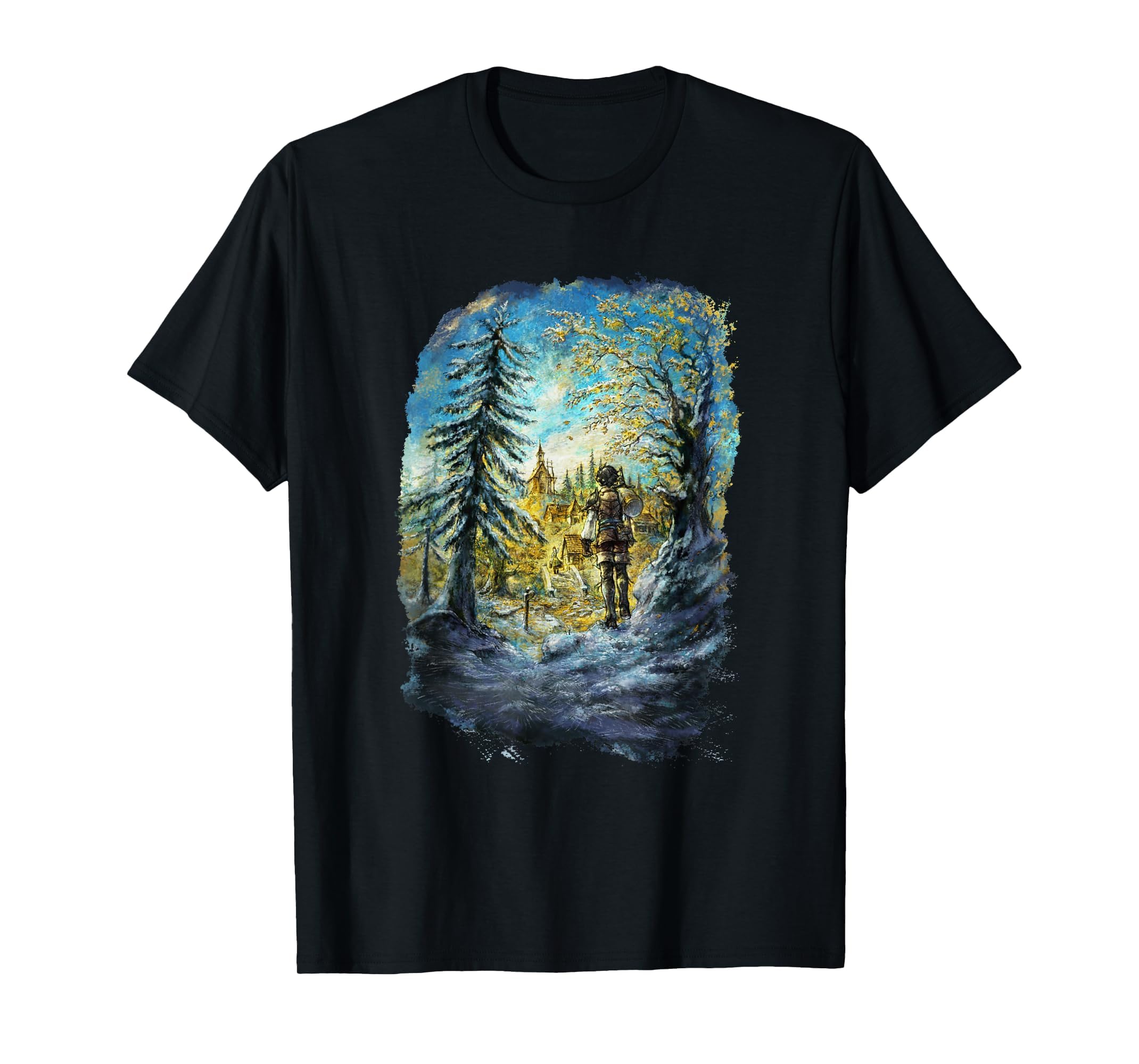 square-enix-octopath-traveler-0-illustration-t-shirt-herren-schwarz image 1
