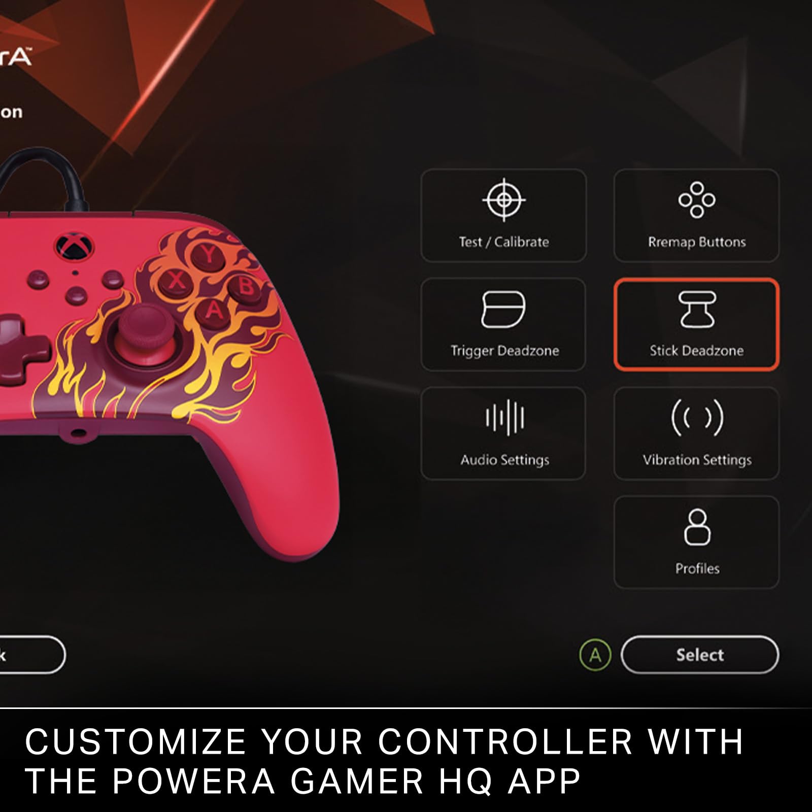 powera-advantage-xbox-gamepad-rote-glut-kabelgebunden image 8
