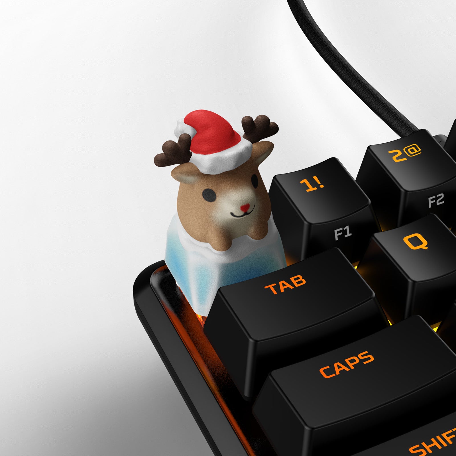 hyperx-hx3d-reindeer-keycap-christmas-tastenkappe-multi image 1
