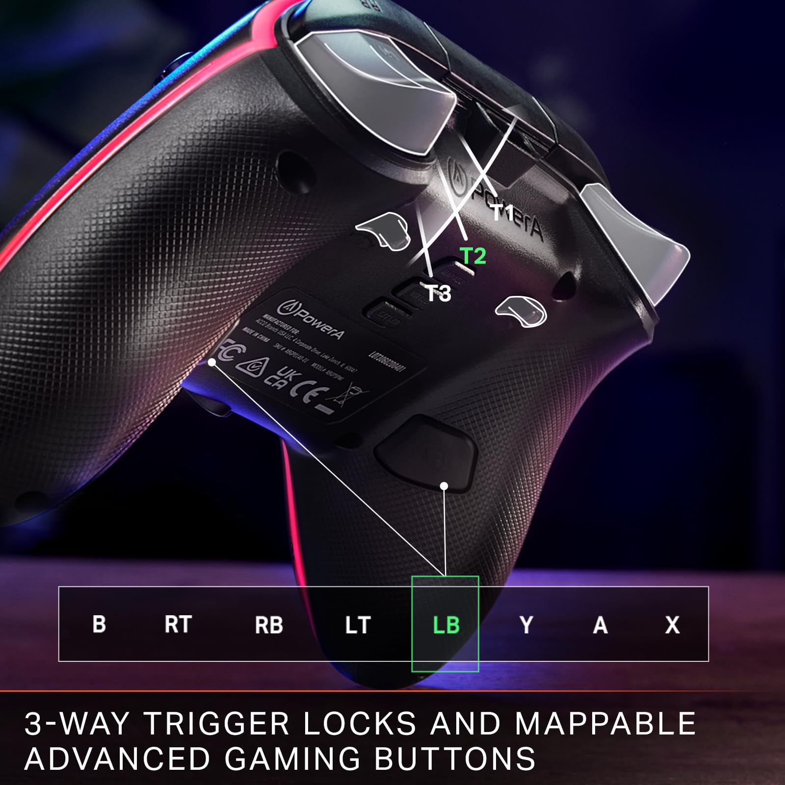 powera-advantage-controller-xbox-series-x-s-lumectra-schwarz image 4