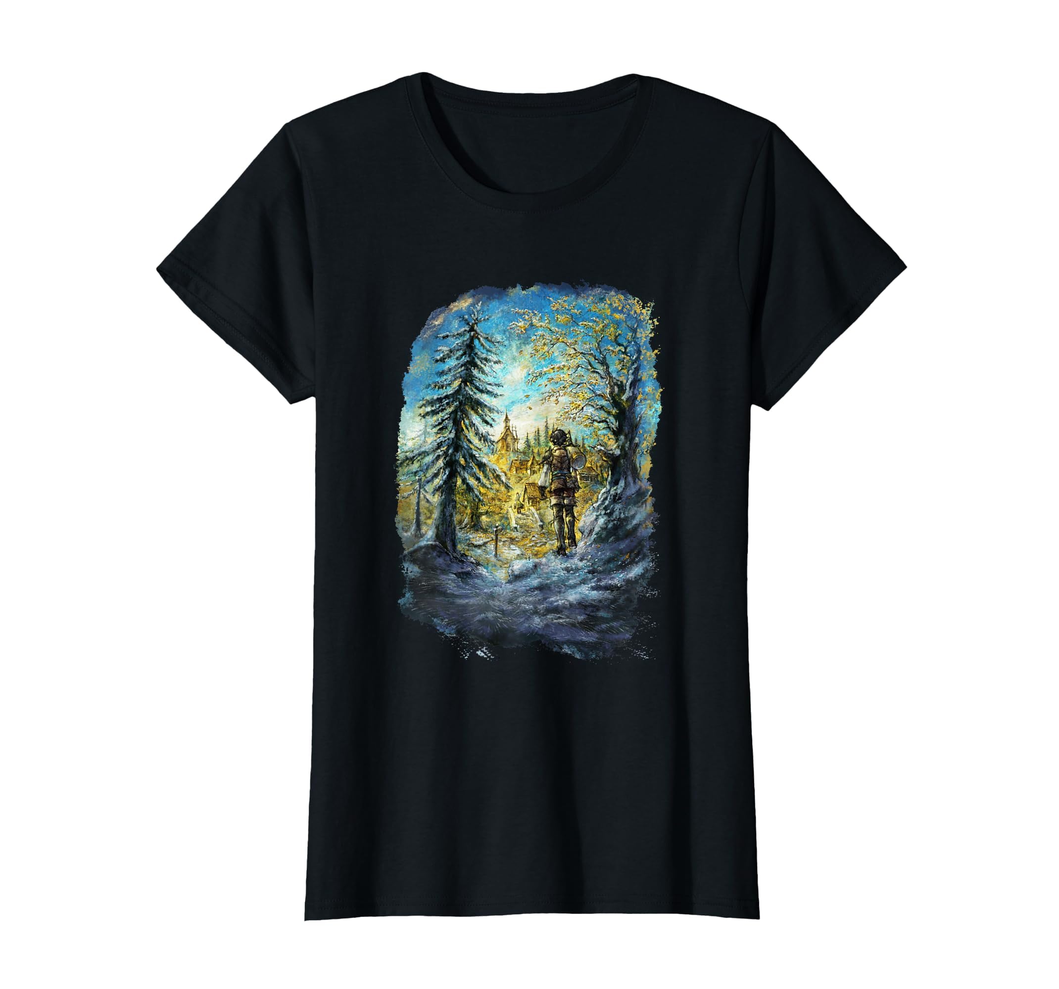 square-enix-octopath-traveler-0-illustration-t-shirt-herren-schwarz image 6