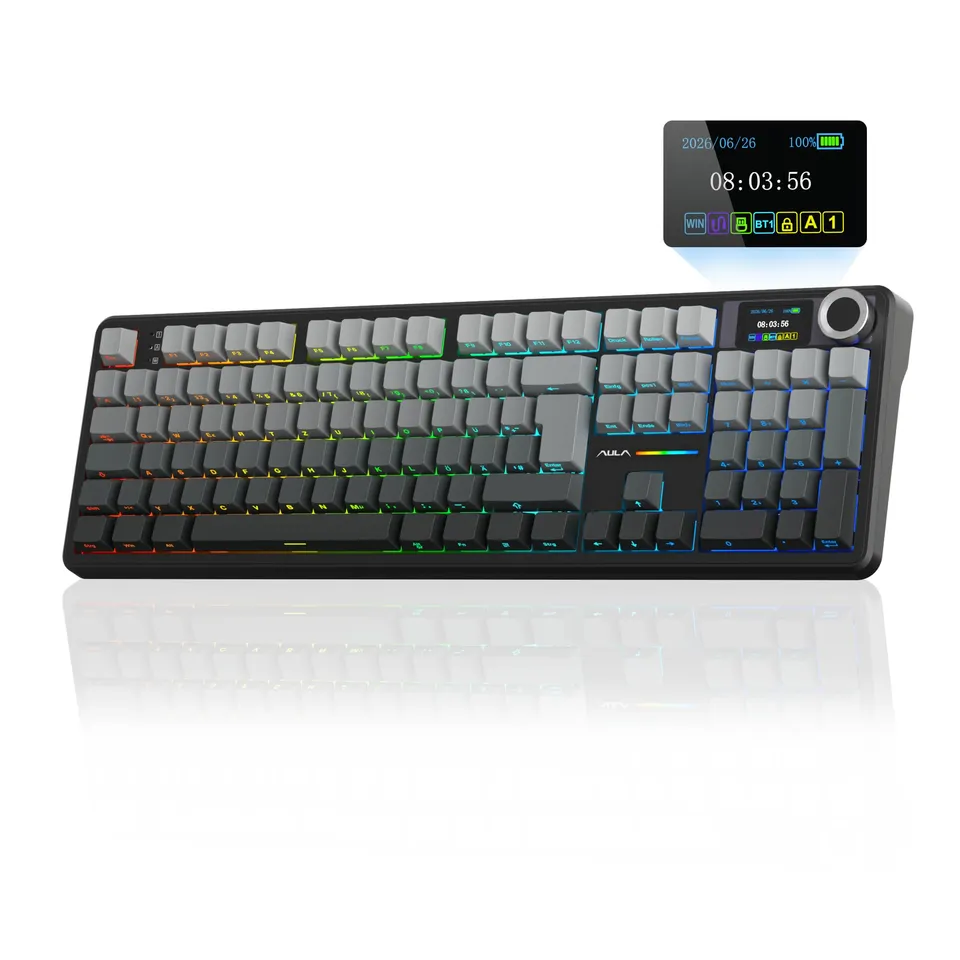 aula-f108-pro-mechanische-tastatur-qwertz-grau-rgb image 1
