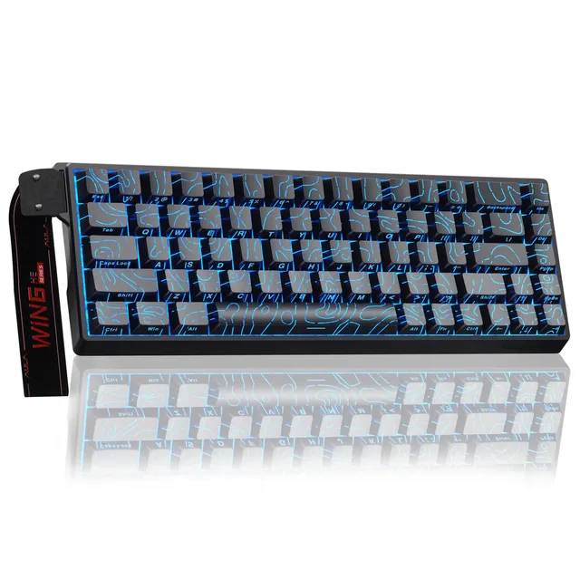 aula-win68he-magnetic-keyboard-gaming-tastatur-black-grey-wood-kabel image 1