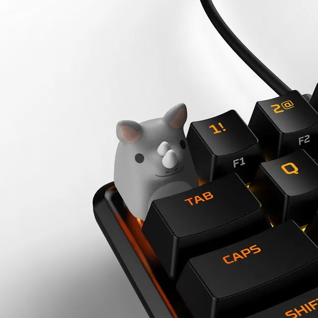 hyperx-hx3d-safari-rhino-keycap-tastaturkappe-grau image 1