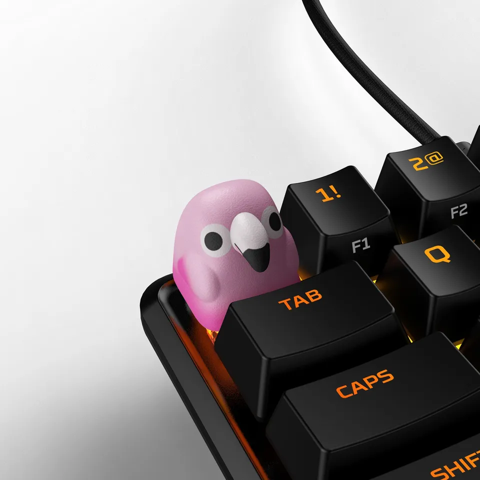 hyperx-hx3d-flamingo-tastenkappe-tastatur-pink image 1