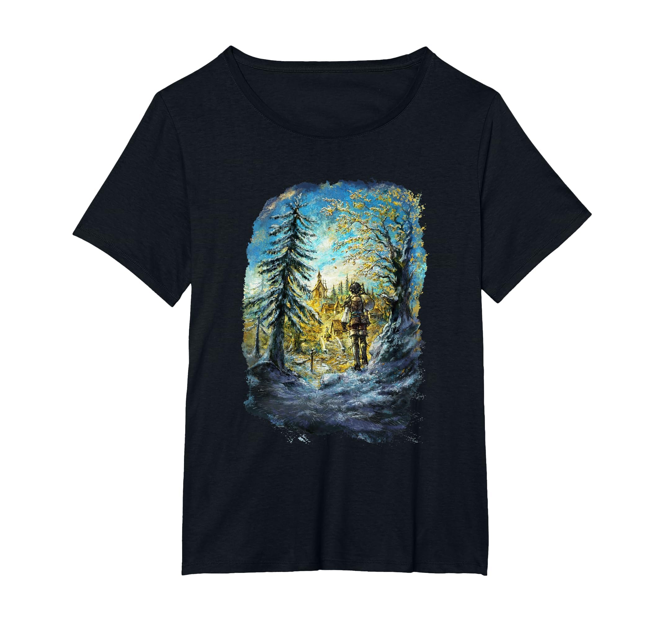square-enix-octopath-traveler-0-illustration-t-shirt-herren-schwarz image 4