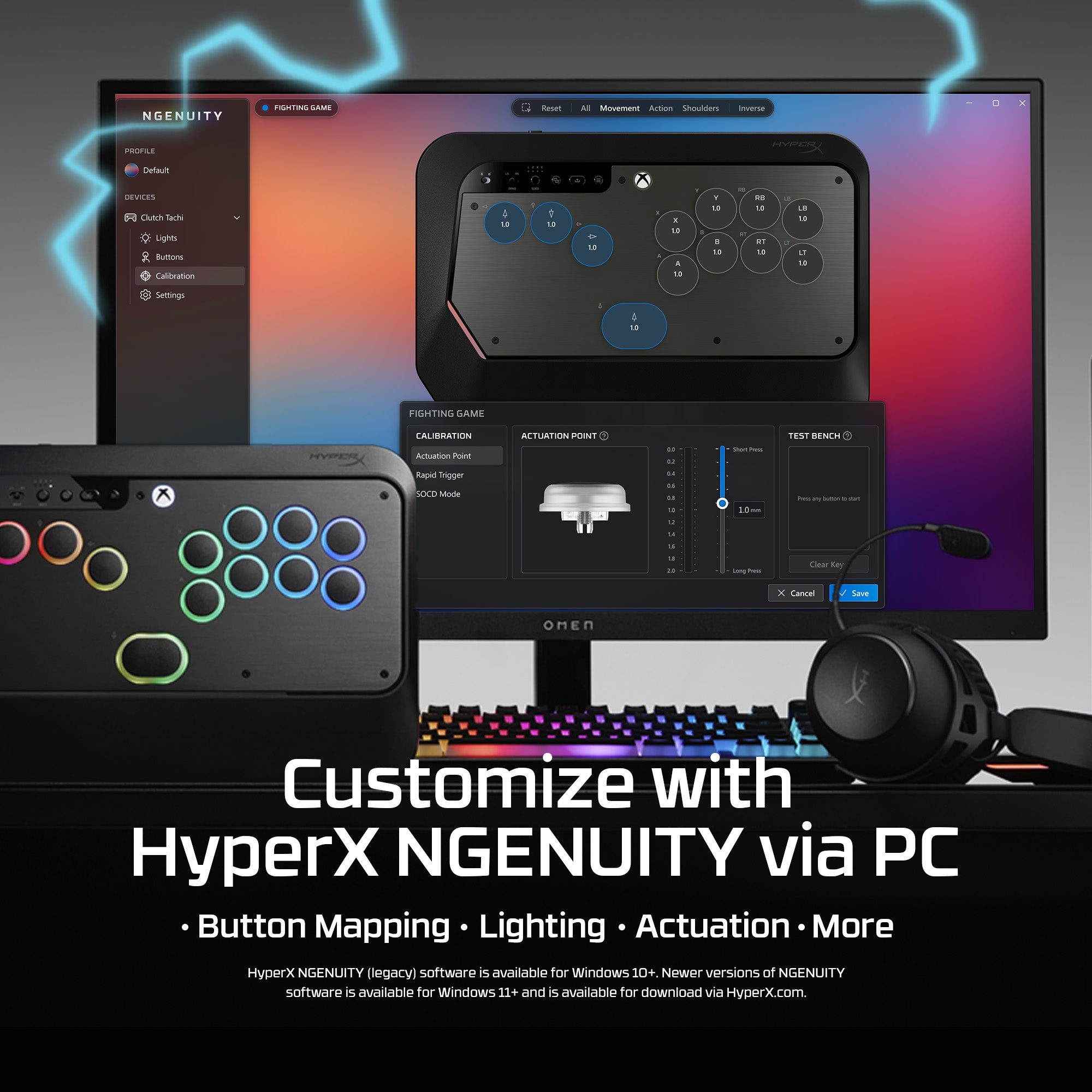 hyperx-clutch-tachi-xbox-arcade-controller-schwarz-leverless image 7