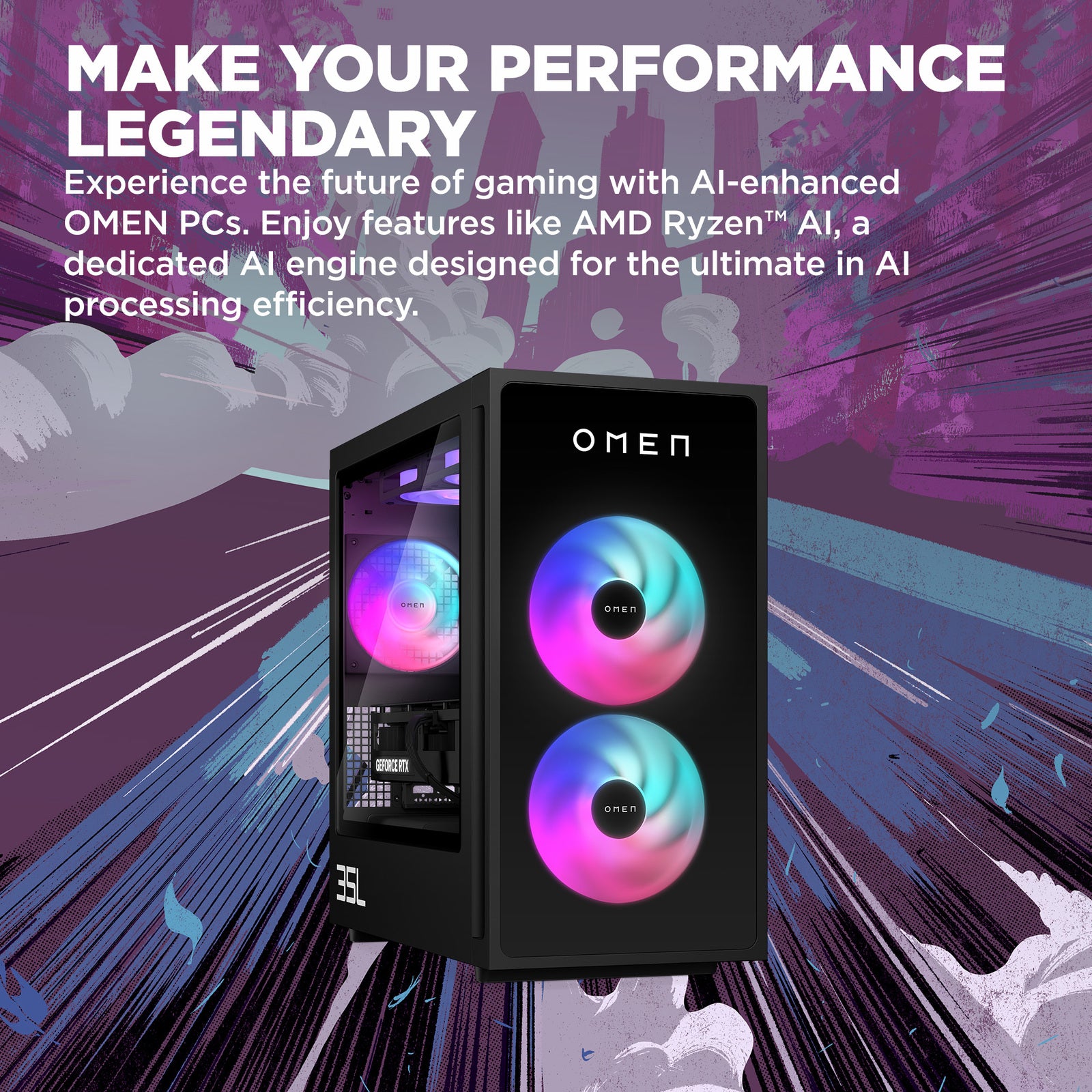 omen-35l-gaming-pc-rtx-4060-ryzen-7-16gb-1tb-schwarz image 2