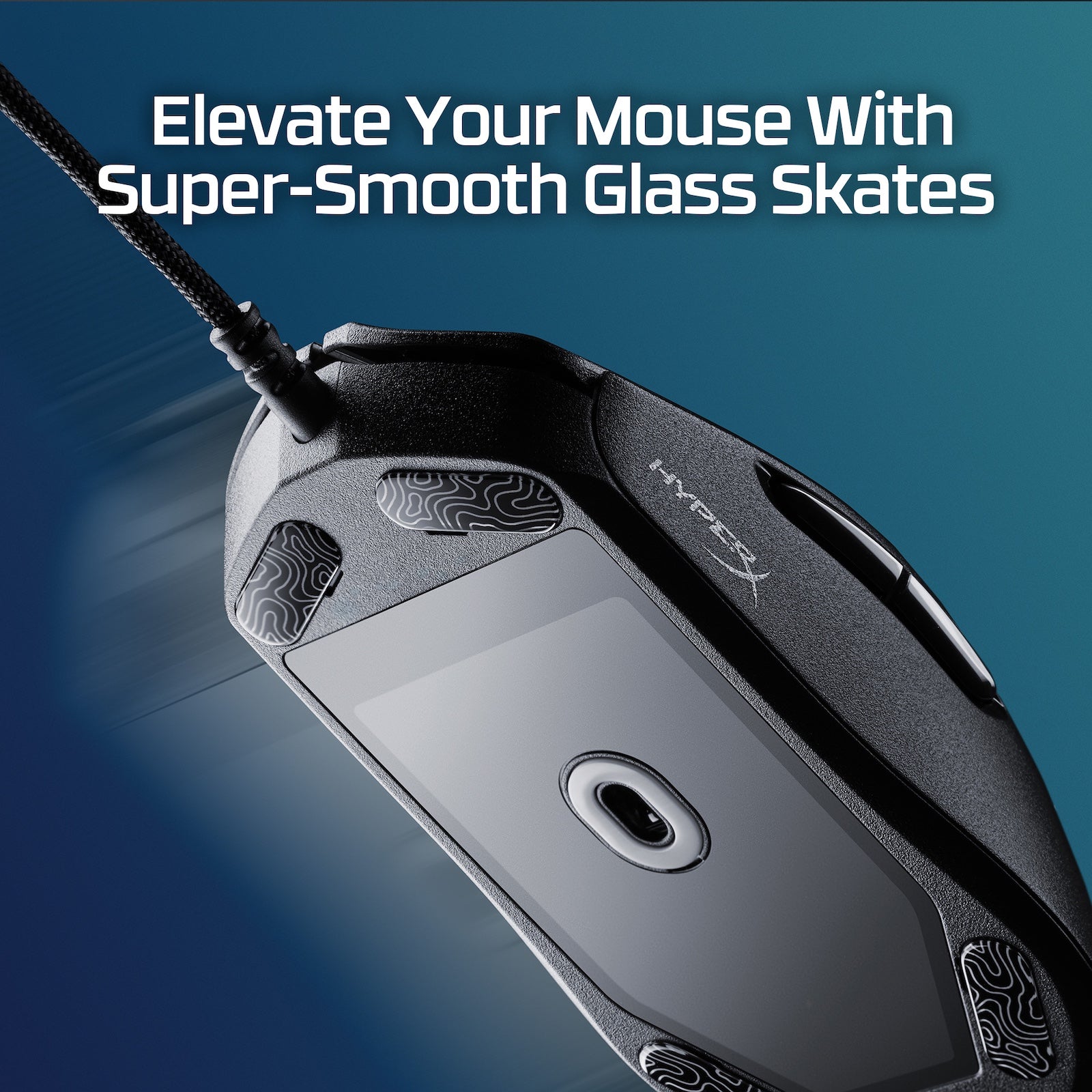 hyperx-glass-skates-maus-gleiter-schwarz-f-r-stoffpad image 2