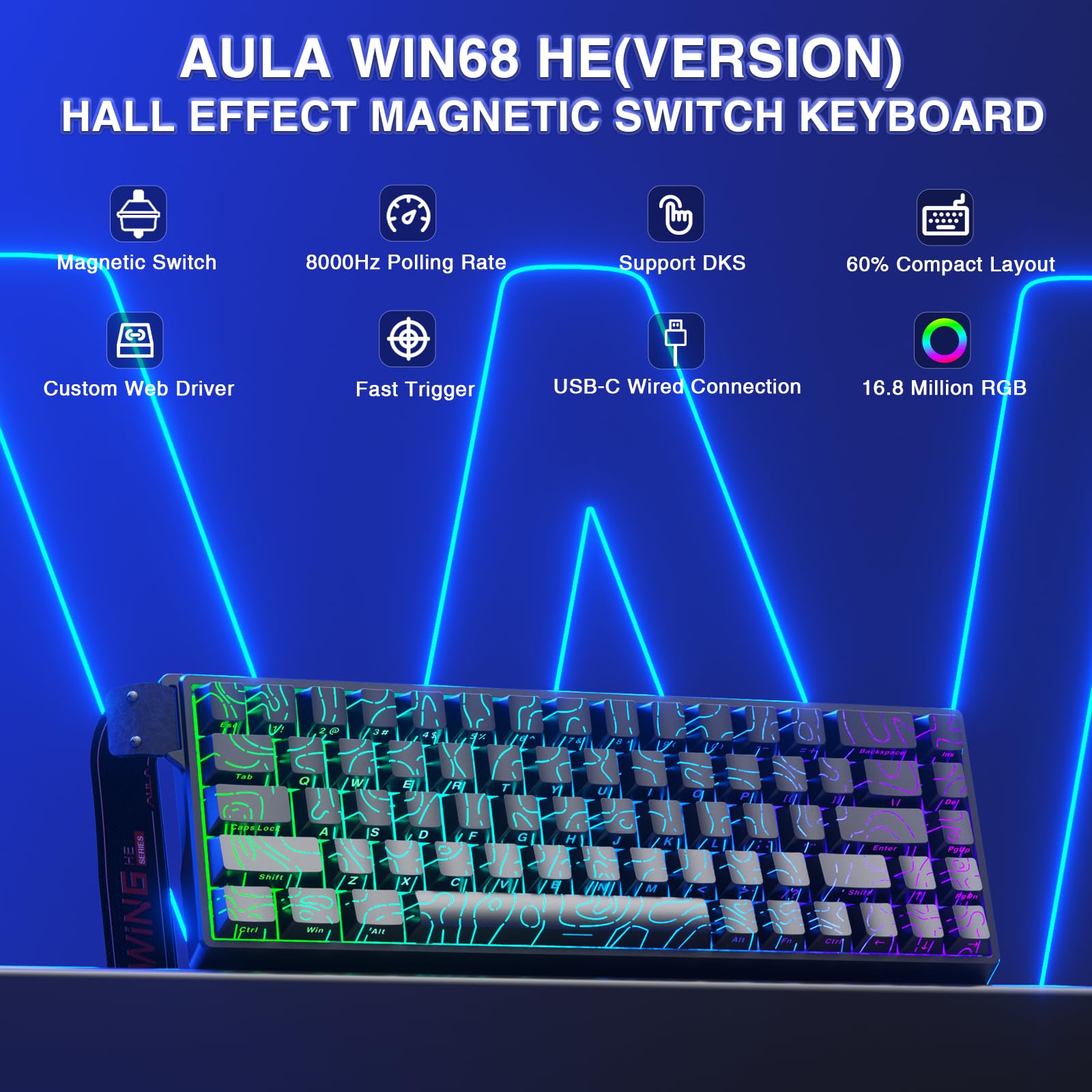 aula-win68he-magnetic-keyboard-gaming-tastatur-black-grey-wood-kabel image 2