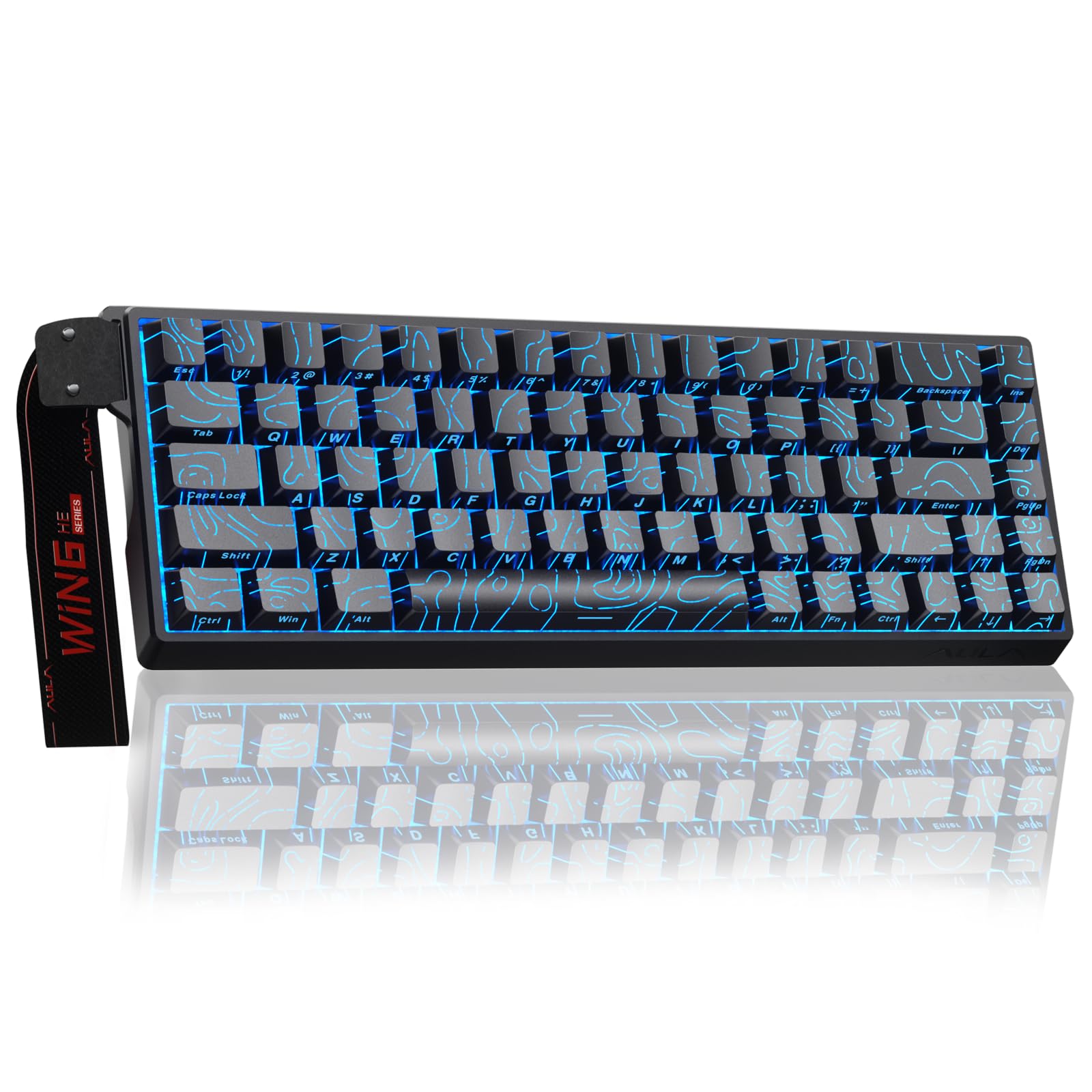aula-win68he-magnetic-keyboard-gaming-tastatur-black-grey-wood-kabel image 1