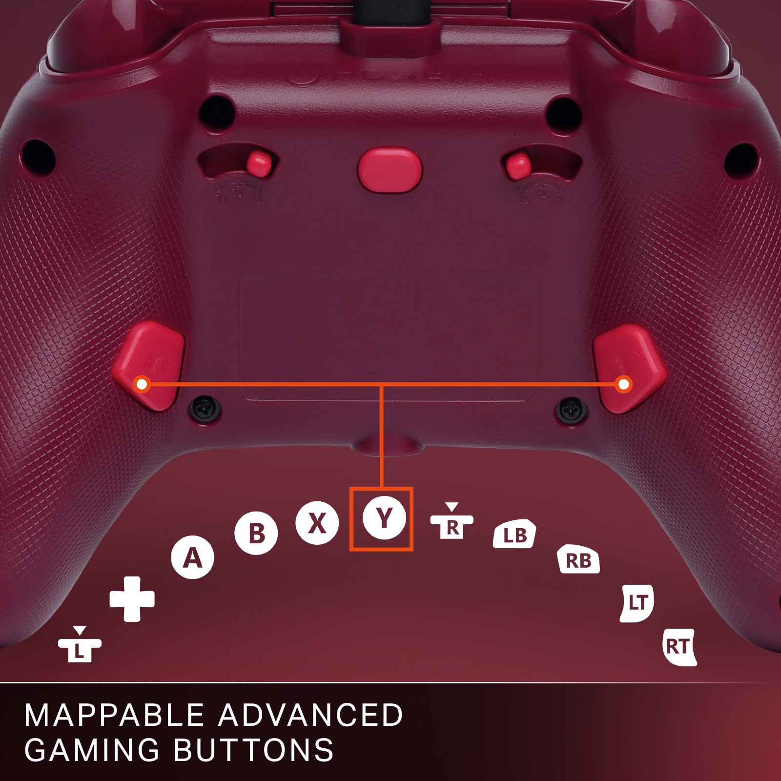 powera-advantage-xbox-gamepad-rote-glut-kabelgebunden image 4