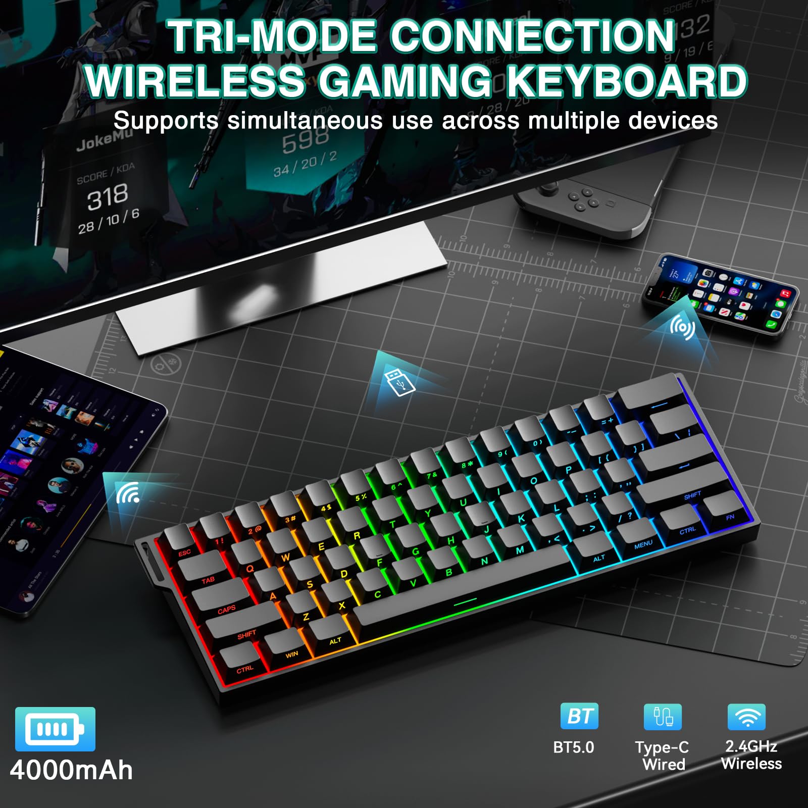 aula-mini60-hall-effect-gaming-tastatur-schwarz-60 image 3
