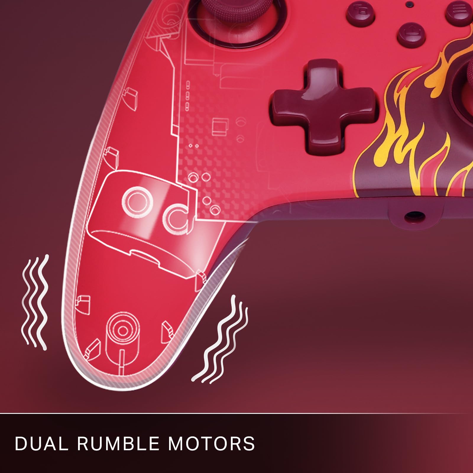 powera-advantage-xbox-gamepad-rote-glut-kabelgebunden image 6