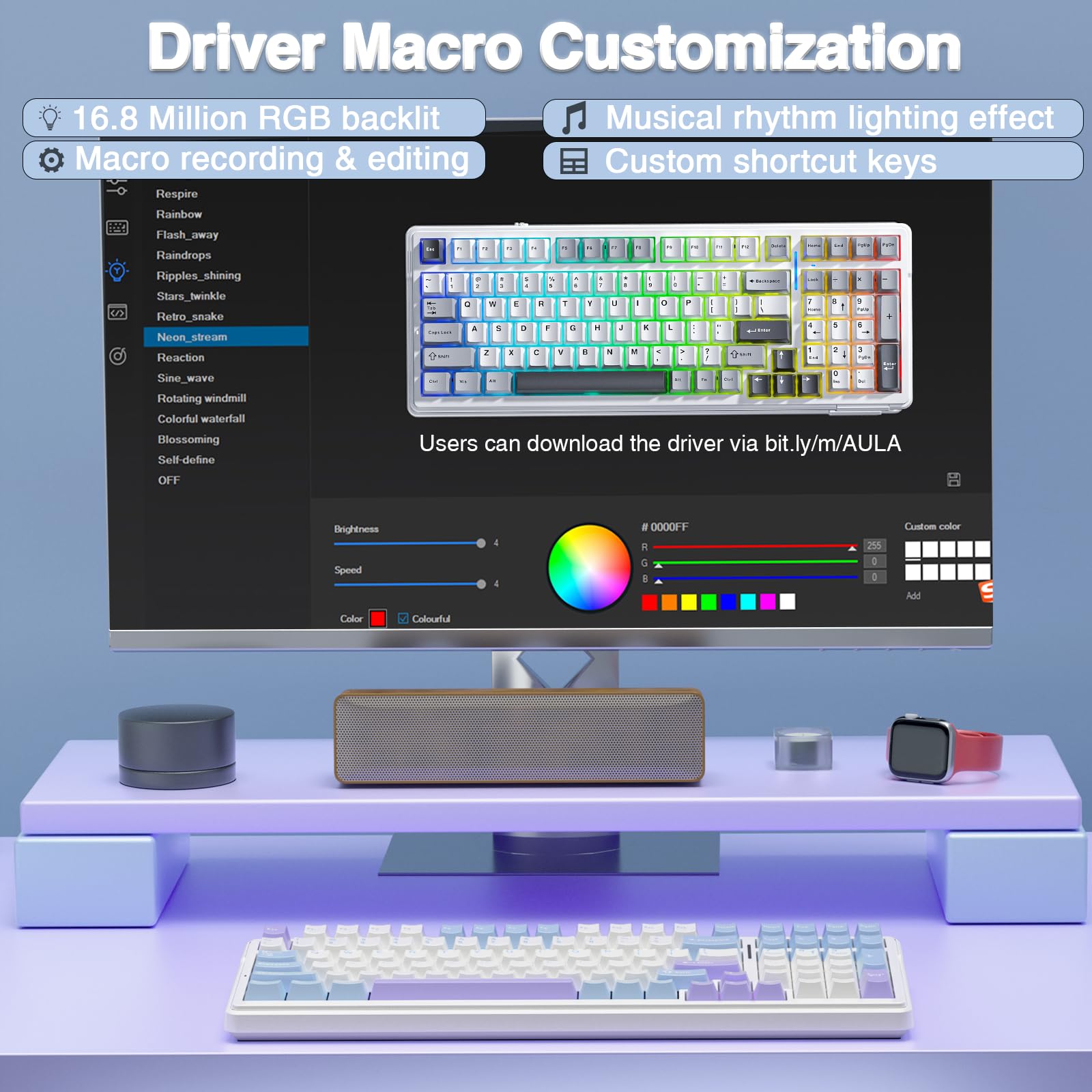 aula-f99-mechanische-tastatur-kabellos-rgb-blau-violett-qw image 6