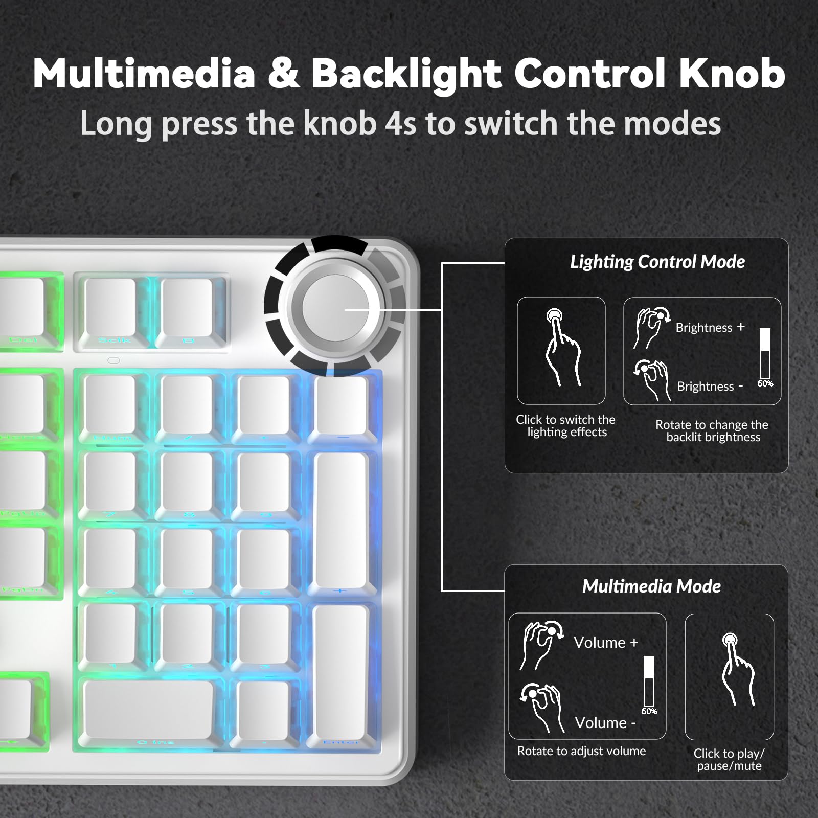 aula-f99-pro-mechanical-keyboard-gaming-tastatur-wei-wireless image 4