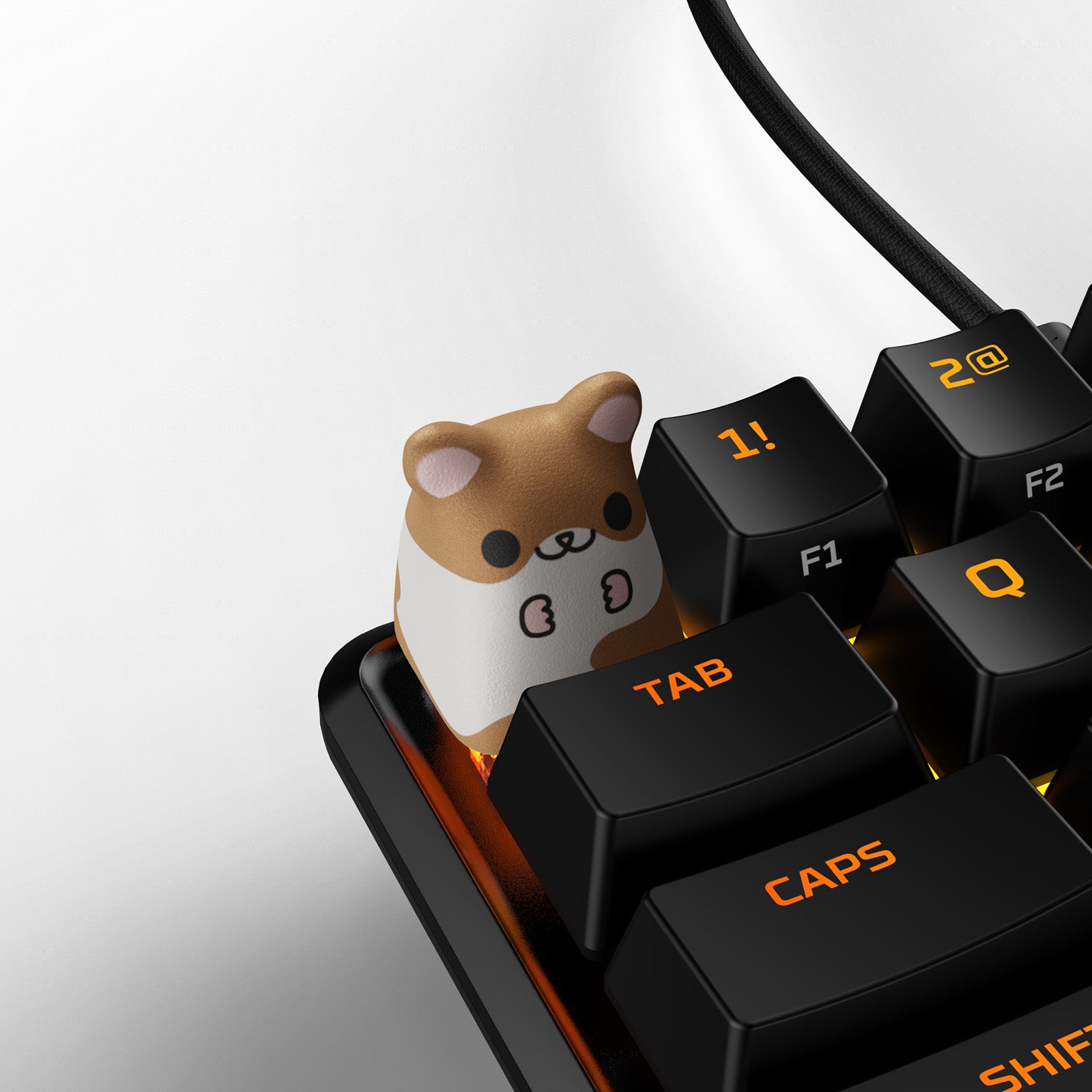 hyperx-hx3d-keycap-hamster-haustier-tastaturkappe-braun-3d image 1